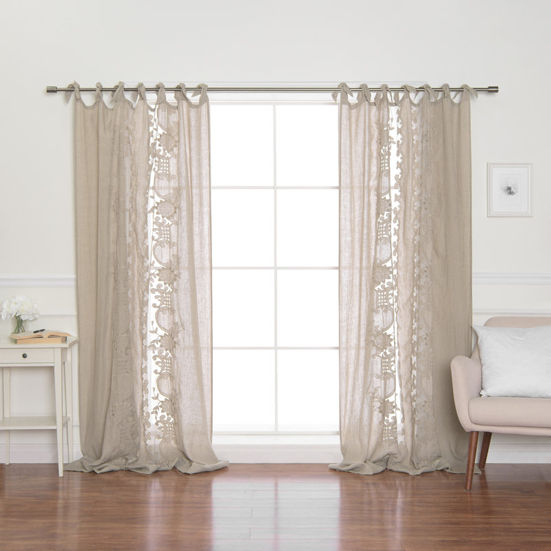 embroidered linen drapes
